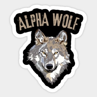 Alpha Wolf Sticker